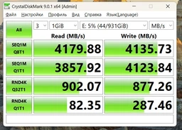 Твердотільний диск M.2 250GB Western Digital WD Blue SN580 (PCIe 4.0 x4, NVMe 1.4, 4000/2000MB/s) (WDS250G3B0E) фото від покупців 3