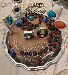 Топер з полистирола Happy Birthday на тортик на паличці фото від покупців 1