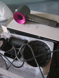 Профессиональный фен стайлер для волос Super Hair Dryer 1600 Вт + 5в1 насадок, розовый фото от покупателей 15