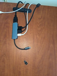 USB хаб Type C (USB-C) HDMI- 2 USB 3.0 і портом Power Delivery перехідник для ноутбука MacBook Pro Space Gray PAVLYSH 5