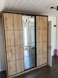 Шафа купе з трьома дверима LOFT (177.5х60х220) Бетон