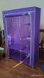 Складной шкаф Wardrobe Коричневый тканевый (88105SHKM) CLS55 фото от покупателей 3