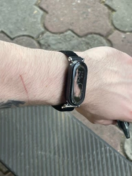Ремінець тканинний Mi Jobs GT4 Trail для Xiaomi Mi Band 8/9/10 з металевим кріпленням та застібкою на липучці Trail Black + Black (mrk6666)