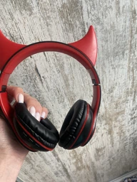 Бездротові Bluetooth навушники STN-25 блютуз навушники з вушками та підсвічуванням М'ятно-Зелені фото від покупців 3