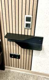 Полиця-тумба приліжкова металева NC Home Zephyra чорна 110419