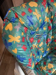 Чохол на стільчик для годування Chicco Polly 2 в 1 плащівка Рожеві квіти Panda Mom фото от покупателей 3