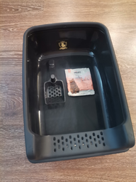 Туалет для кішок CAT ROYALE з рамкою та лопаткою Чорний 20х35х50 см (8683454653651) фото від покупців 1