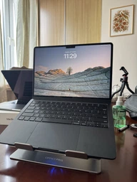 Охлаждающая подставка для ноутбука OfficePro LS121G Aluminum alloy Gray фото от покупателей 9