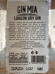 Джин Gin Mia London Dry Gin 0.7 л 38% (8006063902123)
