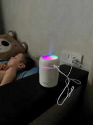 Увлажнитель воздуха ультразвуковой ночник для дома Brillix AirGlow 2F диффузор с led подсветкой 280мл + 4 сменных фильтра в комплекте увлажнители диффузоры фото от покупателей 18