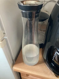 Графин для воды с крышкой 1.2 л стеклянный графин кувшин для сока лимонада Прозрачный