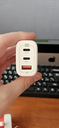 Зарядний пристрій Intaleo 65W GAN 2USB-C PD+USB-A QC 3.0 white (1283126559525) фото від покупців 1