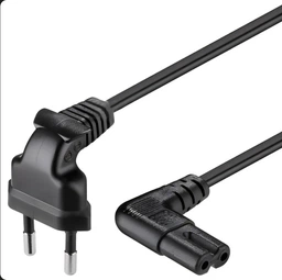 Кабель живлення 220V 1.8m Voltronic 0.75 мм CEE 7/16 - IEC C7 2-х контактний Сірий (21283) фото від покупців 2