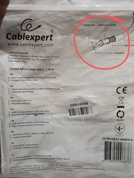 Кабель USB2.0-microUSB 0.6м Cablexpert, чорний (CC-mUSB2C-AMBM-0.6M)
