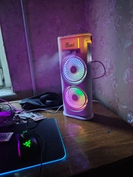 Мини кондиционер USB двойной с подсветкой 3в1 360° настольный вентилятор компактный для увлажнения воздуха охладитель для комнаты офиса дачи