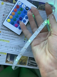 Светодиодная лента RGB INSPIRE 2835 12V 5м с пультом и блоком питания (12V-2835-5M-non-waterproof) (28r5) фото от покупателей 3