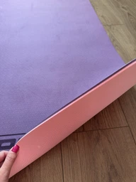 Килимок для йоги TPE+TC EasyFit ECO-Friendly 6 мм синій з блакитним (мат-каремат спортивний, йогамат для фітнесу, пілатесу) фото від покупців 9