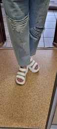 Женские шлепанцы для пляжа Crocs Mega Crush Triple Strap Chk 209842-0WV 41-42 (M8/W10) 26 см Chalk (196265688821) фото от покупателей 1