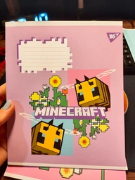 Зошит учнівський шкільний Yes Minecraft Flowers А5 18 аркушів клітинка фото от покупателей 2