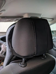 Подушка в машину авто под шею автоподушка ортопедическая автомобильная на подголовник под голову 40х29х13 см Axacam NP003 Black