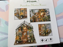 3D Румбокс Ляльковий Будиночок "Winter Garden" Зимовий сад PC2306 із захисним куполом від пилу фото від покупців 1