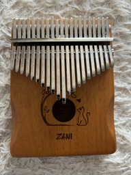 Калімба музичний інструмент kalimba африканська пальчикове піаніно А1 ручної роботи з дерева 21 клавіша мбіра сансула світло коричнева фото від покупців 1
