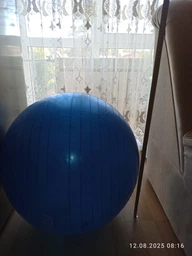 Мяч для фитнеса EasyFit 75 см фиолетовый (фитбол, гимнастический мяч для беременных) EF75V
