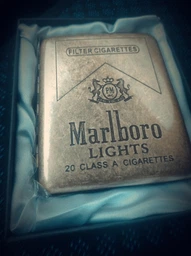 Портсигар металлический GVIPAI Marlboro Brass на 20 сигарет в подарочной упаковке