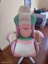 Крісло геймерське Bonro Lady 813 рожево-фіолетове