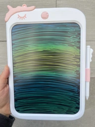 Детский LCD планшет для рисования Urmywo Единорог 10» Multicolor Белый (UК1009white) фото от покупателей 1