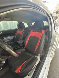 Авточехлы с эко кожы для MITSUBISHI Colt 2004>2012 Pok-ter Desing Leather с серой вставкой фото от покупателей 2