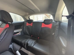 Авточехлы с эко кожы для MITSUBISHI Colt 2004>2012 Pok-ter Desing Leather с серой вставкой
