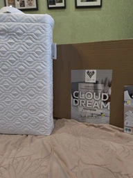 Комплект постільної білизни IDEIA Cloud Dream євро, жатка, Сіро-бежевий 000040759 фото от покупателей 9
