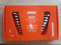 Набор ключей рожково-накидных Miol 12 предметов (51-710) фото от покупателей 1
