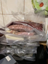 Пакет для вакууматора набор для вакуумирования пищевые в рулоне для запайки продуктов сменная пленка 25 см гофрированные Svitaє фото от покупателей 3