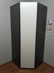Шафа кутова Майстер Форм Брайт 850х520х2000 мм Антрацит (31831) фото від покупців 5