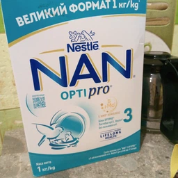 Смесь сухая молочная NAN 3 Optipro с 5 олигосахаридами и L. Reuteri для детей от 12 месяцев 1 кг. (8445291443099)