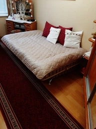 Ковровая дорожка Dinarsu Epic Red ширина 80 см красная, низкий ворс, войлочная основа, на отрез (цена за пог. м)
