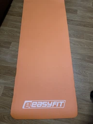 Килимок для йоги EasyFit NBR HIGH-Density 10 мм чорний (йогамат зі спіненого каучуку для фітнесу та пілатесу, мат-каремат спортивний) EF-NK10BK фото від покупців 17