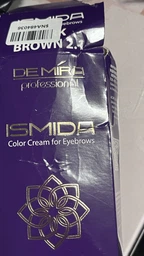 Профессиональная крем-краска для бровей DeMira Professional Ismida темно-коричневый 2.1 20 мл (4820197009701) фото от покупателей 1