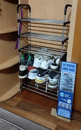 Полка для обуви Shoe Rack 6 полок (8068) Черный фото от покупателей 5