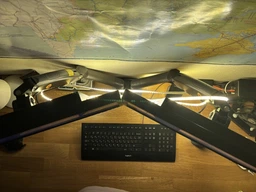 Кронштейн-подставка для двух мониторов North Bayou NB F160 VESA 17" - 27" настольный с 3D регулировкой и функцией PIVOT Черный фото от покупателей 8