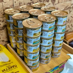 Мультипак упаковка вологого корму для дорослих котів Purina Gourmet Gold Паштет з тунцем, з куркою, з кроликом, з індичкою 85 г х 12 шт (8445291106291/8445291106307)