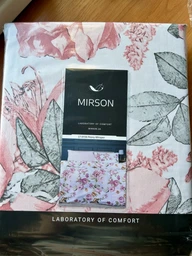 Комплект постельного белья MirSon Двуспальный 175х210 см 17-0726 Peony Whisper Бязь (2200010772074) фото от покупателей 7