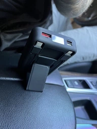 Павербанк УМБ 10000 mAh бездротова магнітна зарядка 15 W Navu повербанк magsafe швидка зарядка 3.0 PD міні powerbank 15 Вт вбудований кабель зовнішній портативний акумулятор PD 22.5W магсейф для телефону айфона iPhone кабель для роутера в комплекті фото від покупців 12