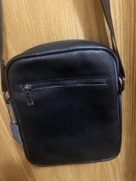 Сумка планшет через плечо мужская из натуральной кожи Laras K10265-3bl Черная (ROZ6501055619)