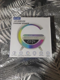 Многофункциональный ночник Bluetooth колонка 3в1 с беспроводной зарядкой RGB 2388 Rainbow(HA-36)