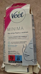 Воскові смужки для депіляції Veet Minima Гіпоалергенні для чутливої шкіри обличчя 20 шт (5900627095883) фото від покупців 1