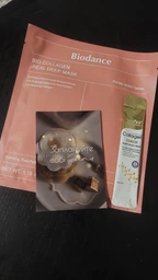 Ночная гидрогелевая маска Biodance Bio Collagen Real Deep Mask с низкомолекулярным коллагеном для глубокого увлажнения корейская косметика для сухой и чувствительной кожи набор 2 шт*34 г фото от покупателей 2