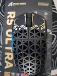 Бездротова ігрова мишка ATTACK SHARK R5 Ultra BLACK Карбонова, ультралегка (2.4G, Bluetooth), PAW3950MAX, 42000 DPI, 8K